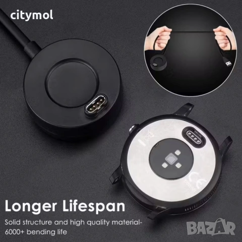 Зарядно станция за  Garmin Fenix 7/7S/7X/5/5S/5X/6/6s/6x, Venu 3/3s/2 plus/2/2S /Sq/Square 2 , Forer, снимка 5 - Смарт гривни - 53169542