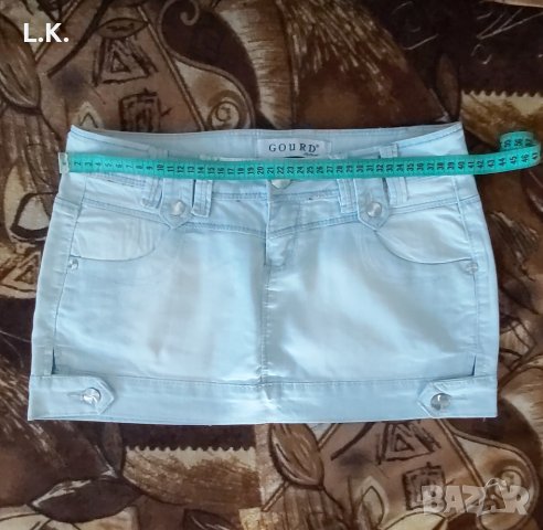 Дамска дънкова пола , снимка 4 - Поли - 37568206