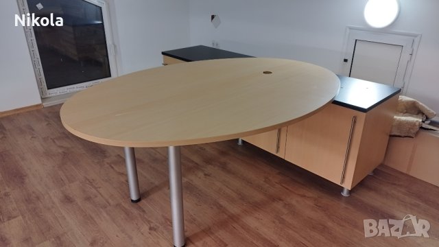 Офис маса със шкаф - офис модул 200/116см височина 75см, снимка 4 - Работни маси и бюра - 42826777