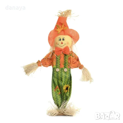 5787 Голяма декоративна фигура Сламено човече, 60 см, снимка 2 - Декорация за дома - 49419182