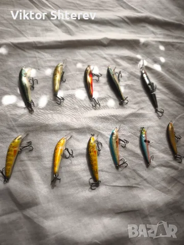 Комплект 11 бр. воблери – 7x Salmo, 4x Rapala, снимка 2 - Такъми - 55977992