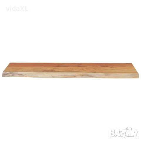 vidaXL Стенен рафт, 70x30x3,8 см, правоъгълен, масив акация, жив ръб, снимка 4 - Етажерки - 56147308
