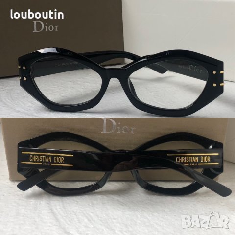 Dior 2023 дамски слънчеви 2 цвята черни прозрачни , снимка 2 - Слънчеви и диоптрични очила - 40474436