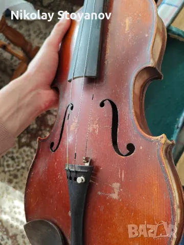 Цигулка закупена от Китай, вероятно преди 100 години, снимка 8 - Антикварни и старинни предмети - 48741403