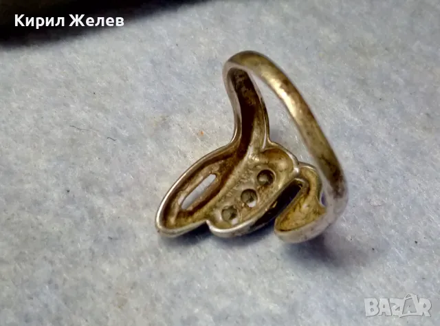 ТОКАШ СКЪПОЦЕНЕН СРЕБЪРЕН ПРЪСТЕН МАРКОВО СРЕБРО 925 с БЛЕСТЯЩИ ЦИРКОНИ ДИЗАЙНЕРСКО АРТ БИЖУ 30579, снимка 12 - Пръстени - 49959727