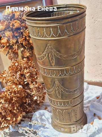 Антикварен меден съд, снимка 4 - Антикварни и старинни предмети - 53123758