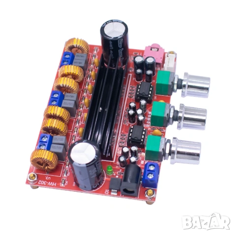 2.1 аудио усилвател TPA3116D2 100W (12V–24V), снимка 4 - Друга електроника - 54006321