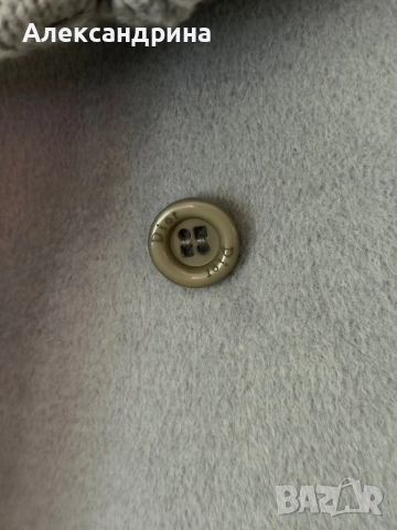 Сиво Вълнено палто на Christian Dior , снимка 6 - Палта, манта - 52883843