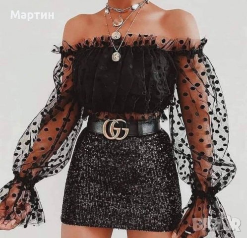 Пола с пайети