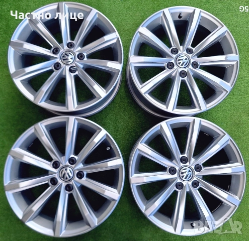 Продавам 4бр оригинални 17-ки джанти за Фолксваген Пасат Б8,Тигуан, Голф,Ти-рок 