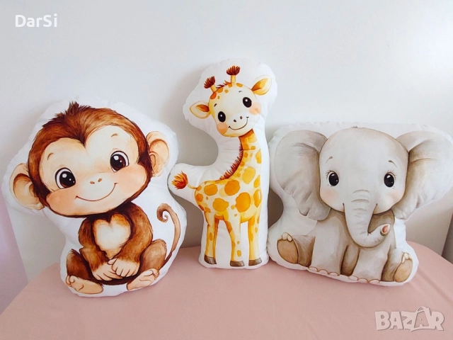 Детски възглавници за гушкане и игра, снимка 4 - Спално бельо и завивки - 52320504