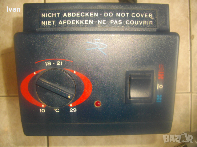 1,5 KW/1500W-Холандски Мини Ел.Отоплител Печка Строителна-Старо Качество-Отличен-10-29Градуса Целзий