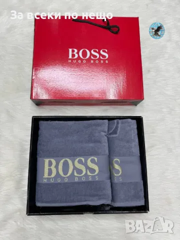 Hugo Boss🔝Gucci Луксозни Хавлии - 2бр. в кутия - Налични Различни Цветове Код D2158, снимка 8 - Хавлиени кърпи - 49423646