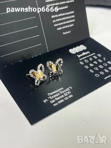 Златни обеци 14К, снимка 2 - Обеци - 52801314