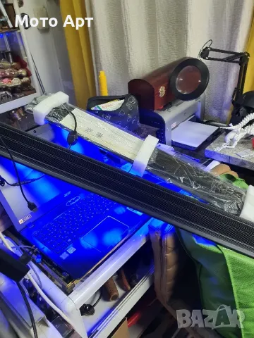 Осветление Лампа за Аквариум 2 Метра 1 Метър Aquarien Eco Няколко Режима на Светене, снимка 13 - Оборудване за аквариуми - 48801841