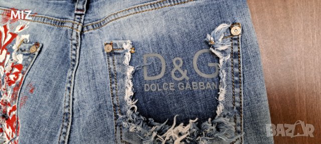 DOLCHE GABBANA Дамски дънки-размер 27, снимка 7 - Дънки - 40368462