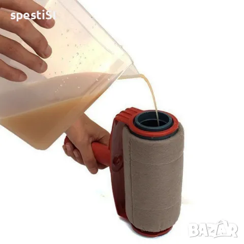 Комплект голям и малък валяк за боядисване с резервоар, снимка 4 - Бои, лакове, мазилки - 49692898