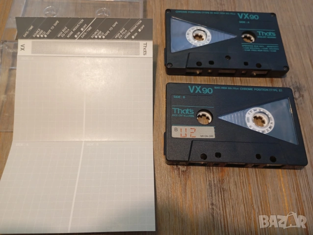 Лот 2бр аудио касети That's VX90 хромни ленти, снимка 3 - Аудио касети - 53938941