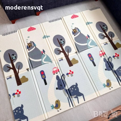 Топлоизолиращо килимче за деца и бебета 180x200 см, снимка 2 - Други - 52928763