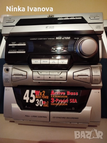 Стерео уредба JVC MX-J100! , снимка 3 - Аудиосистеми - 52642458
