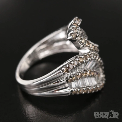 Нов Златен Пръстен с 2.08кт Естествени Диаманти, снимка 6 - Пръстени - 53353047