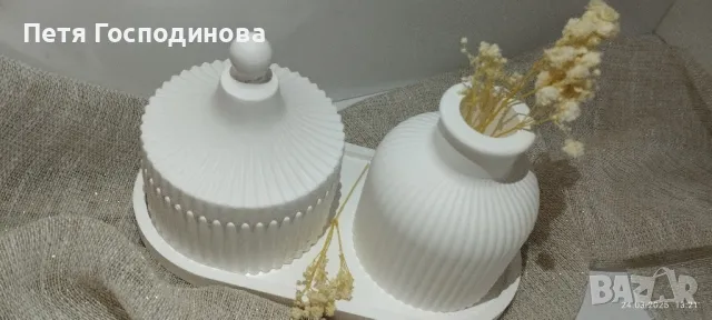 Гипсокерамични отливки и съдчета, снимка 11 - Декорация за дома - 49669087