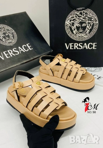 сандали от естествена кожа versace, снимка 5 - Сандали - 51457401
