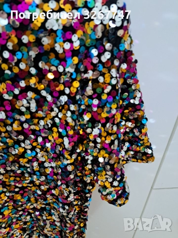 Подaрявам ракля с пайети,чисто нова, снимка 3 - Рокли - 52771459