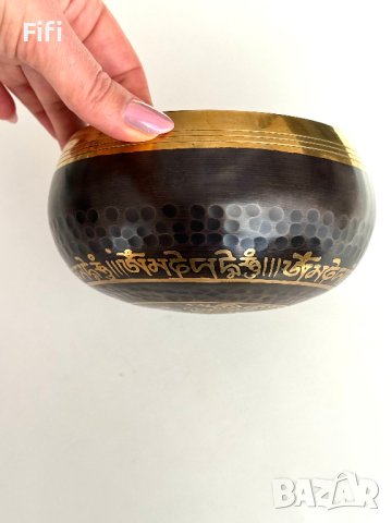 Ръчно изработена тибетска пееща купа, снимка 5 - Антикварни и старинни предмети - 44435814