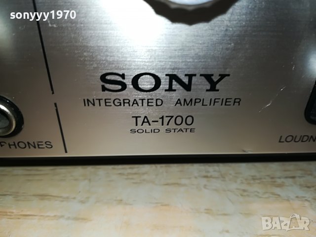 SONY TA-1700 STEREO AMPLIFIER-MADE IN JAPAN 0608221819, снимка 5 - Ресийвъри, усилватели, смесителни пултове - 37615071