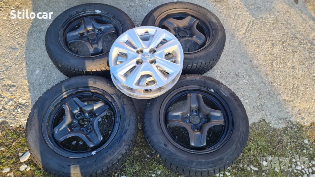 Джанти с гуми тазове Opel Corsa,Adam,Karl 4х100 15ки, снимка 3 - Гуми и джанти - 53174317