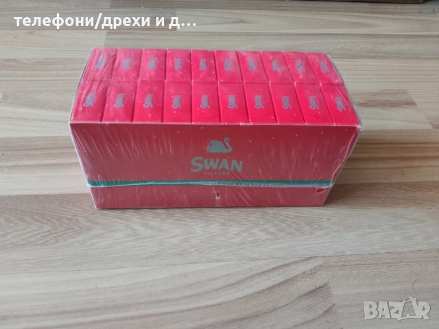 Австрийски  Филтри за цигари Swan Classic Slim червен 6мм (20x102 бр)