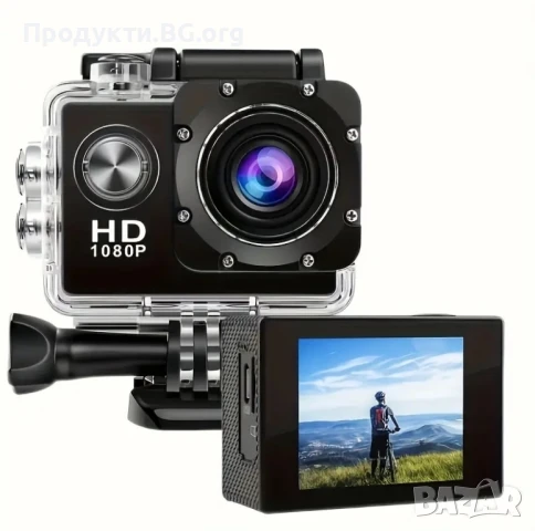 Екшън камера OURLIFE 1080P HD – Идеална за спорт и колоездене, снимка 10 - Камери - 51033142