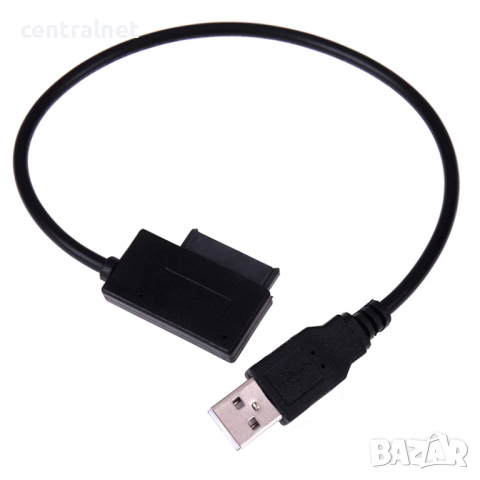 USB Adapter PC 6P+7P CD DVD Rom SATA 13 Pin, снимка 2 - Кабели и адаптери - 36527188