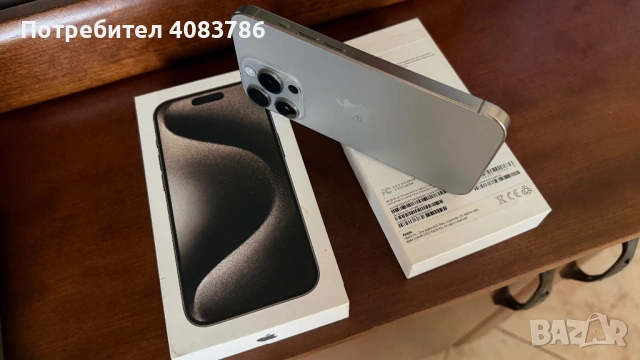 iPhone 15 Pro 128 Natural Titanium, снимка 3 - Apple iPhone - 52865961