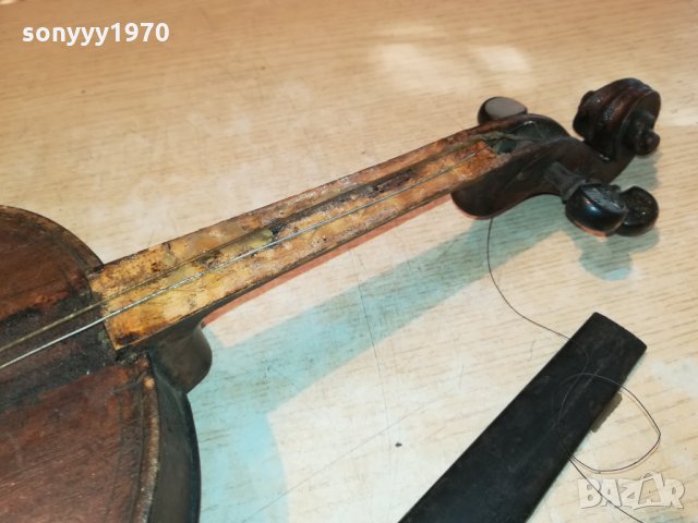 ПОРЪЧАНА-АНТИКА-старинна цигулка от англия 2509211635, снимка 8 - Антикварни и старинни предмети - 34250393