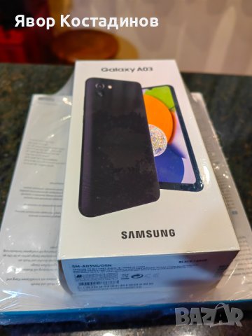 Продавам чисто нов самсунг А03 в комплект с безжични слушалки , снимка 1 - Samsung - 42881087