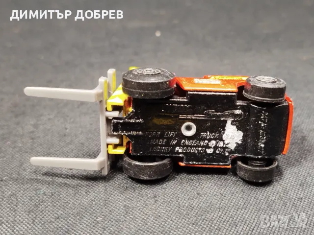 СТАРА РЕТРО МЕТАЛНА КОЛИЧКА MATCHBOX ENGLAND FORKLIFT TRUCK, снимка 6 - Колекции - 48881817