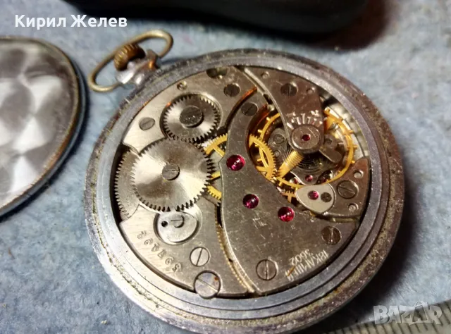 МОЛНИЯ СДЕЛАНО в СССР 18 КАМНЕЙ 3602 Стар РУСКИ ДЖОБЕН ЧАСОВНИК МЪЛНИЯ 48864, снимка 10 - Джобни - 48074015