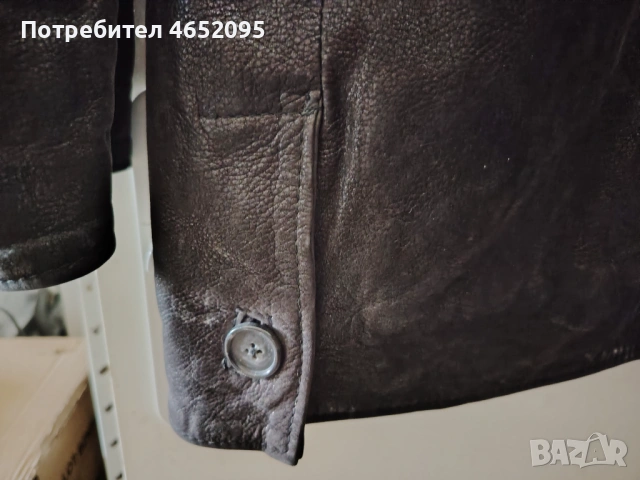 Mъжко кожено яке от естествена кожа Sitelli, снимка 8 - Якета - 54349782