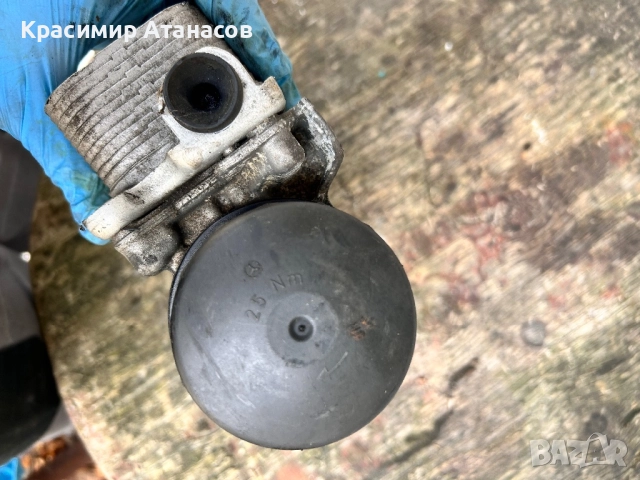 A2721800410.Конзола маслен филтър за Мерцедес Е-класа W211. Бензин 3.5, снимка 2 - Части - 52285433