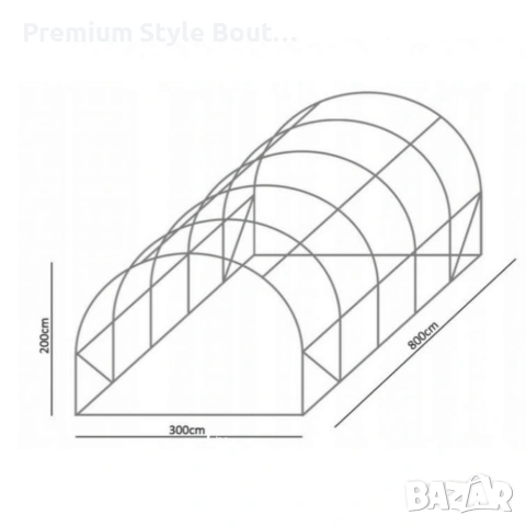 Здрава конструкция за оранжерия - поцинковани тръби и лесен монтаж, снимка 14 - Оранжерии - 54138490