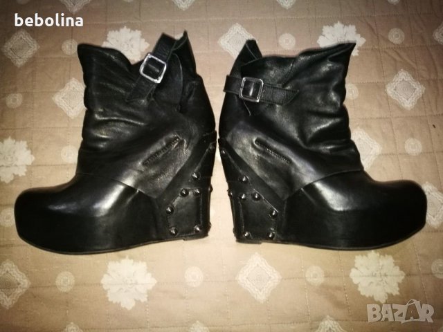 Боти ест.кожа, снимка 2 - Дамски боти - 29761230