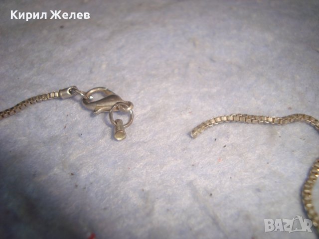 СТАРА ПОСРЕБРЕНА ВИНТИДЖ ПЛЕТКА ВЕРИЖКА СИНДЖИРЧЕ КОЛИЕ 27923, снимка 4 - Колиета, медальони, синджири - 37127739