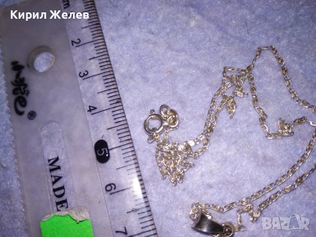 ПРЕКРАСНО СРЕБЪРНО НЕЖНО КОЛИЕ СРЕБРО 925 с ЮВЕЛИРНО ШЛИФОВАНО КОТЕШКО ОКО КАМЪК 36474, снимка 7 - Колиета, медальони, синджири - 39653912