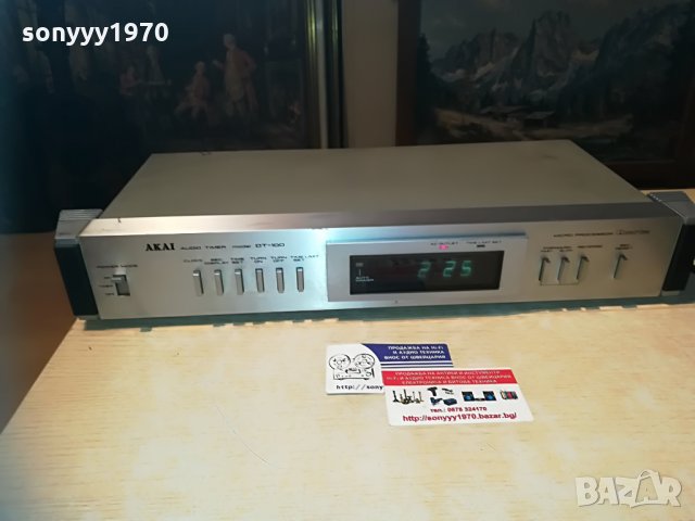 akai dt-100 audio timer-made in japan-внос switzerland, снимка 5 - Ресийвъри, усилватели, смесителни пултове - 30084546