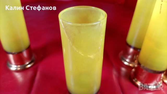 Ракиени чашки за ловци под формата на гилза от едно време, снимка 7 - Антикварни и старинни предмети - 54070983
