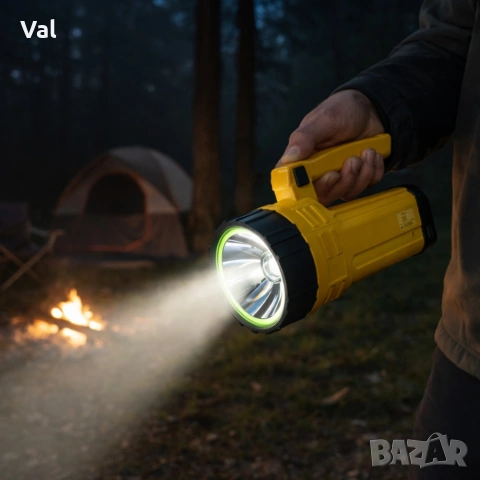 Акумулаторен водоустойчив фенер - прожектор GF-599, снимка 2 - Други стоки за дома - 53891881