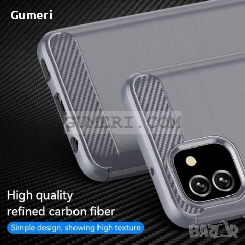 Samsung Galaxy A03 Противоударен Силиконов Гръб - Карбон, снимка 13 - Калъфи, кейсове - 36851055