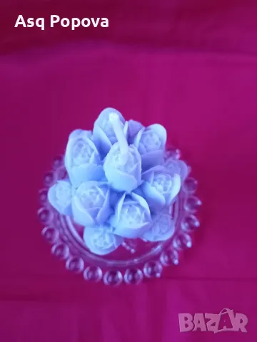 Ръчно правени декоративни свещи от натурален восък. Цена 7лв за бр, снимка 3 - Други - 49206444